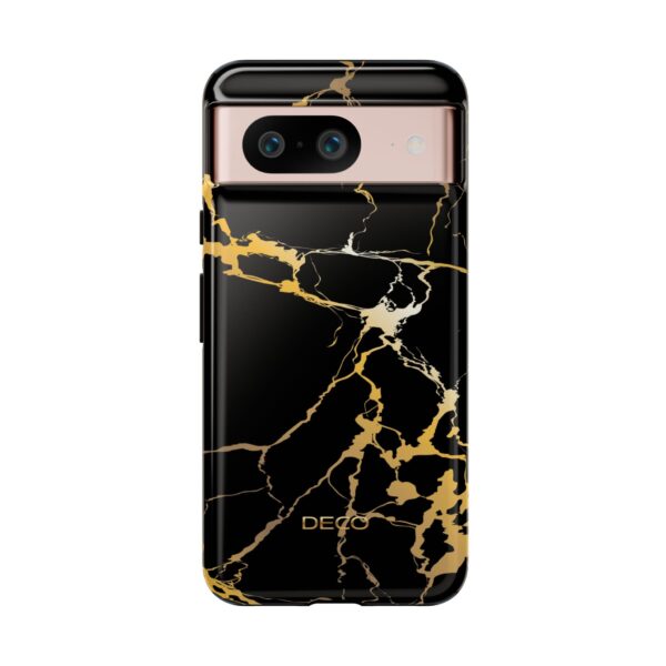 Black & Gold Marble Tough Phone Case