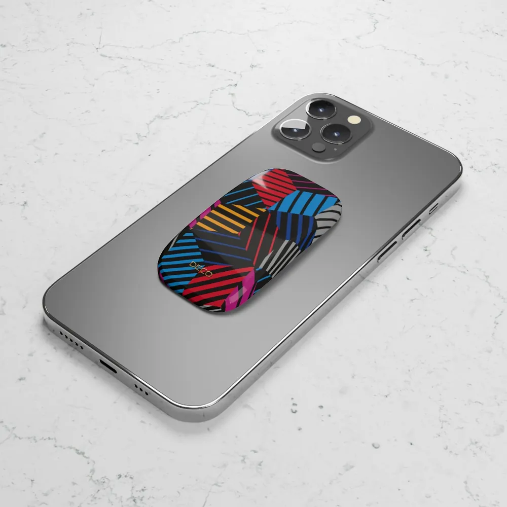 3D Illusion Geometric Phone Grip & Stand