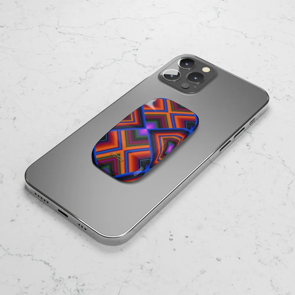 3D Optical Geometric Phone Grip & Stand