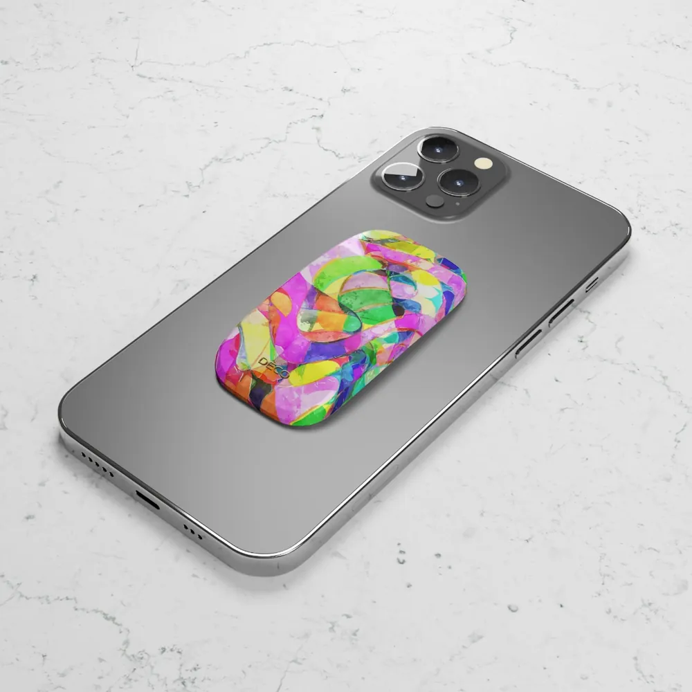 Abstract Neon Watercolor Phone Grip & Stand