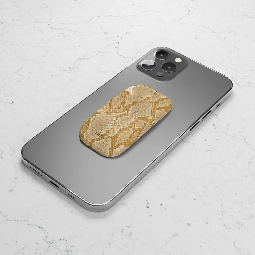 Albino Python Snake Skin Phone Grip & Stand
