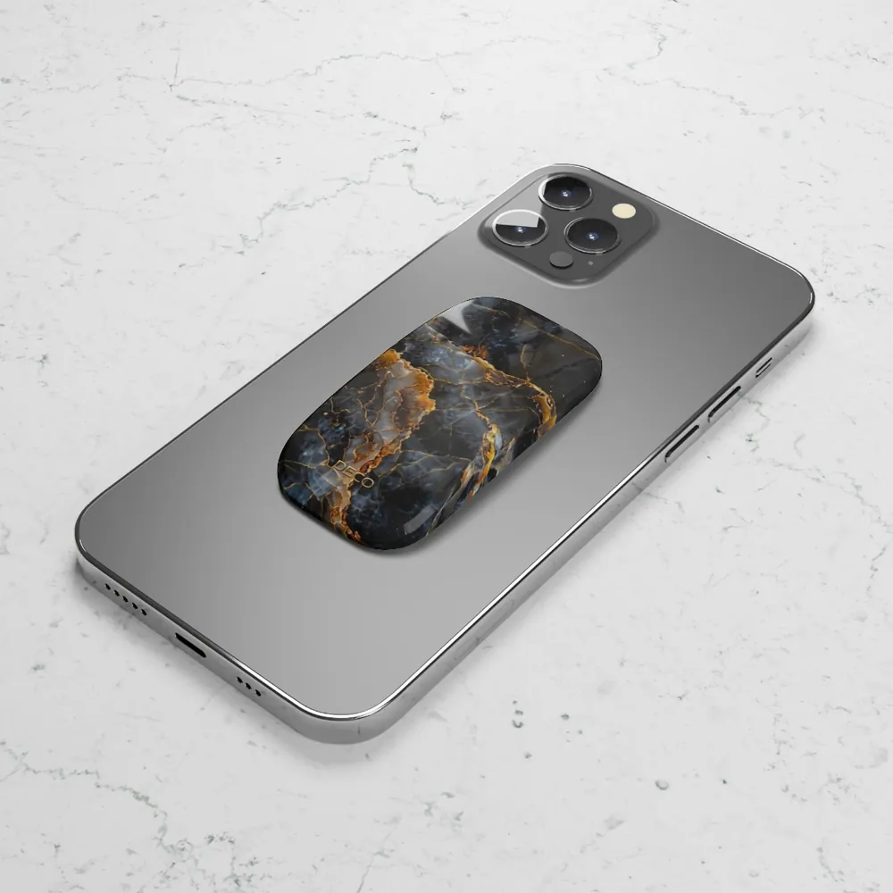 Black Onyx Marble Phone Grip & Stand