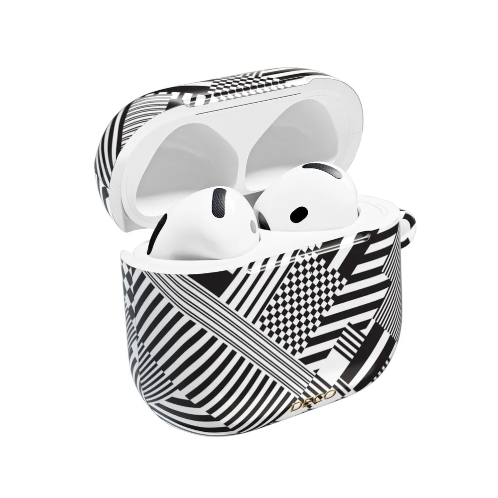 Black & White Geometric AirPod Case