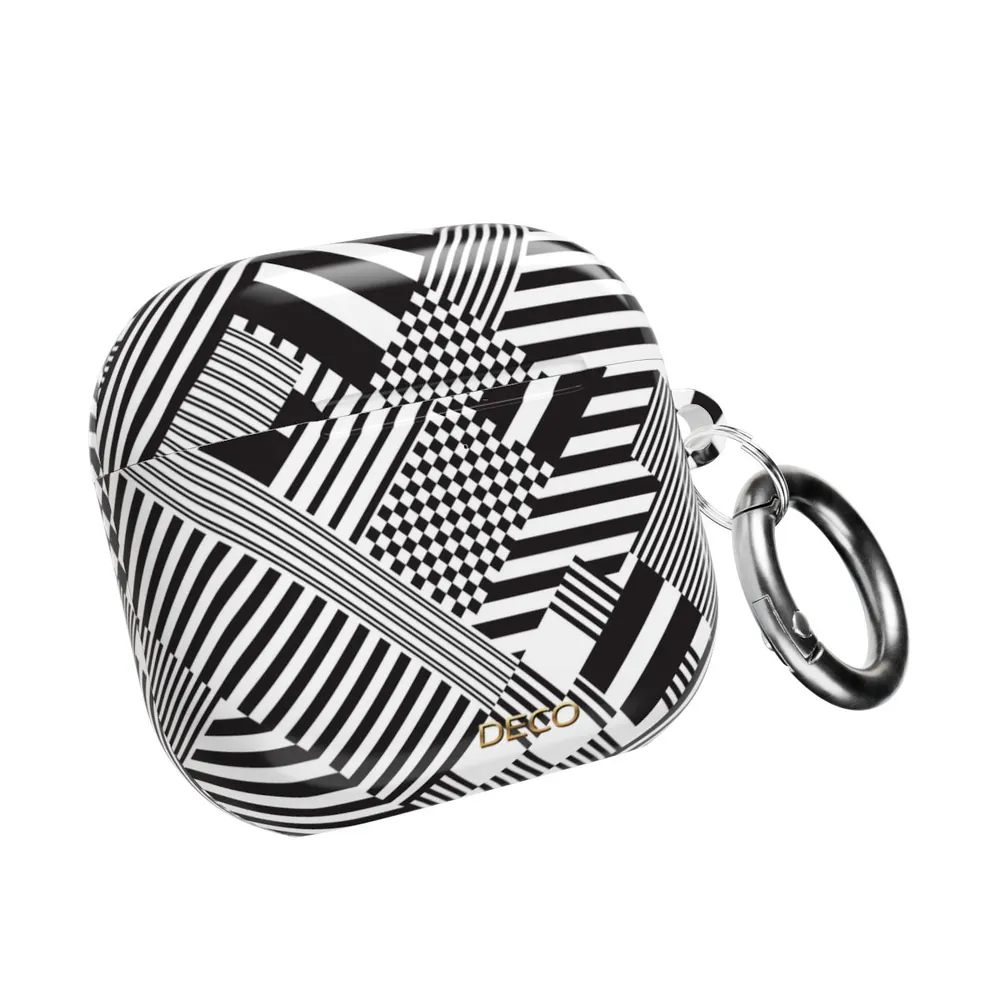 Black & White Geometric AirPod Case
