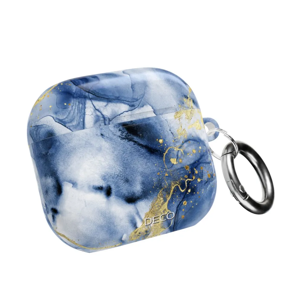 Blue & Gold Marble AirPod Case