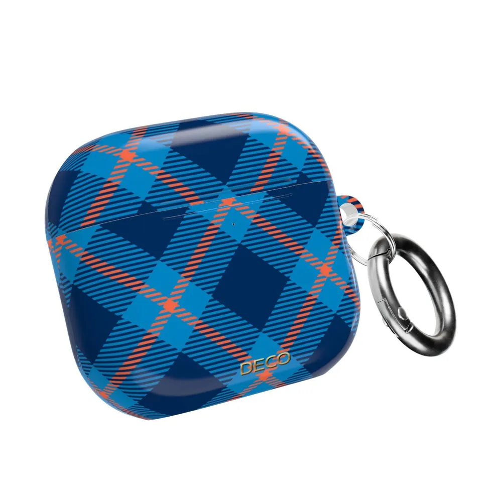 Blue Tartan Plaid AirPod Case