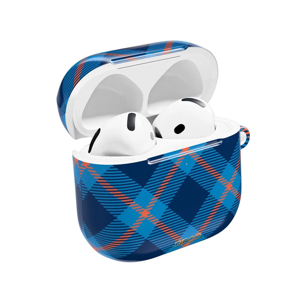Blue Tartan Plaid AirPod Case