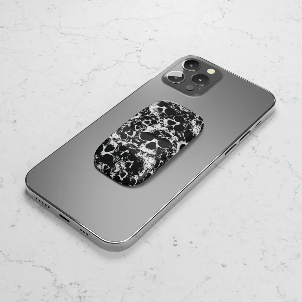 Boneyard Skulls Spooky Halloween Phone Grip & Stand