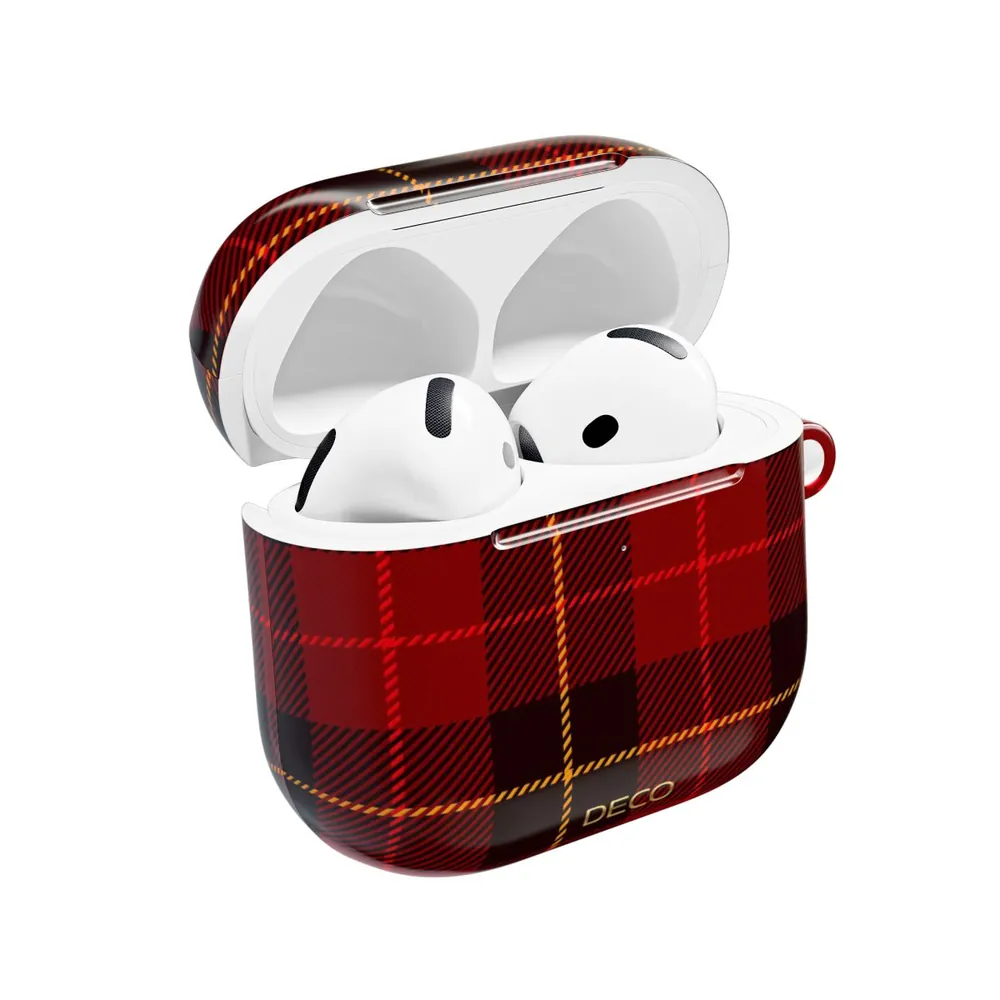 Classic Red Tartan Plaid AirPod Case