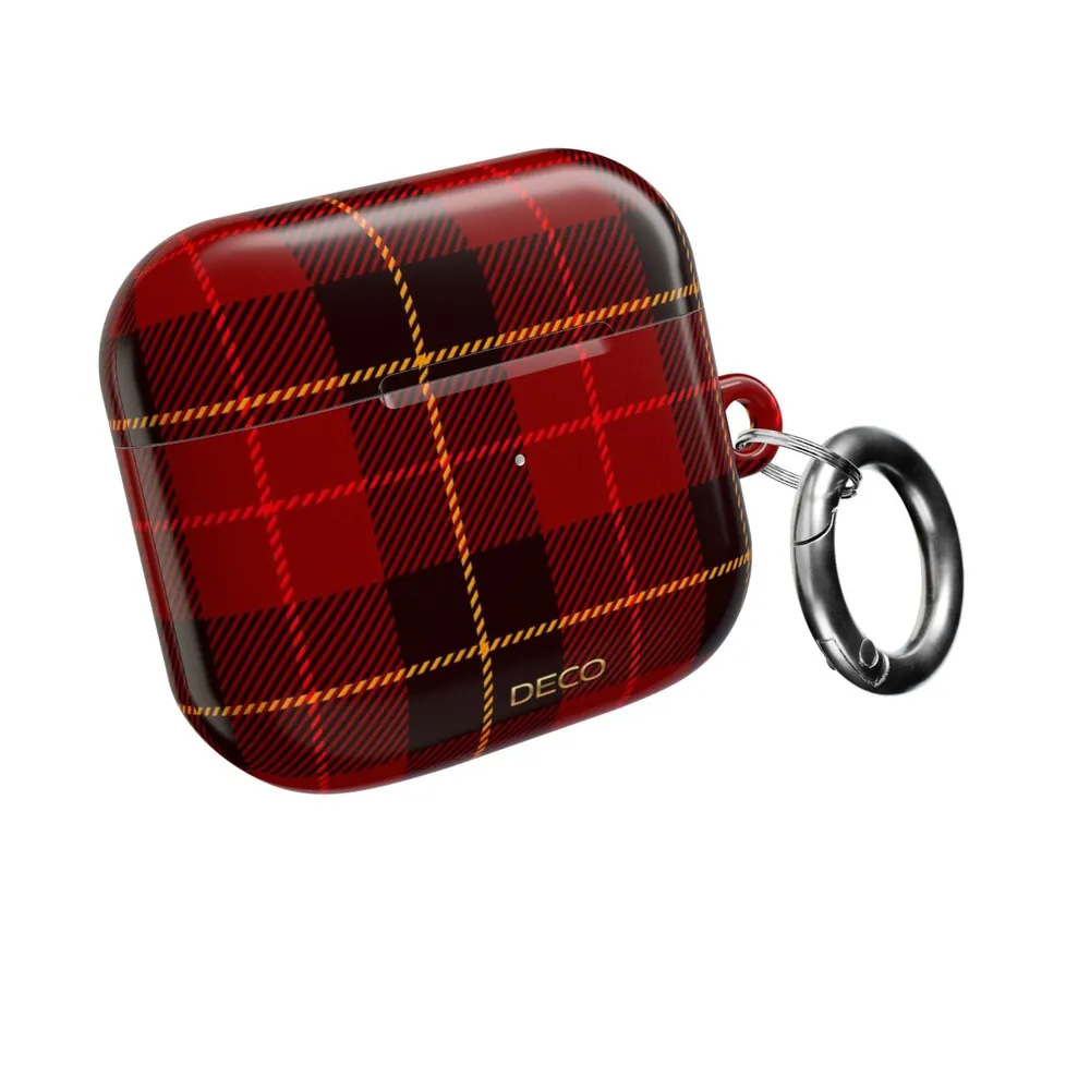 Classic Red Tartan Plaid AirPod Case