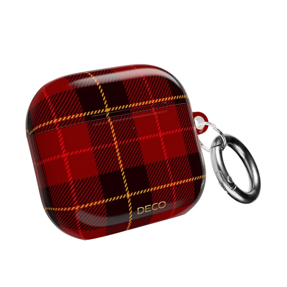 Classic Red Tartan Plaid AirPod Case
