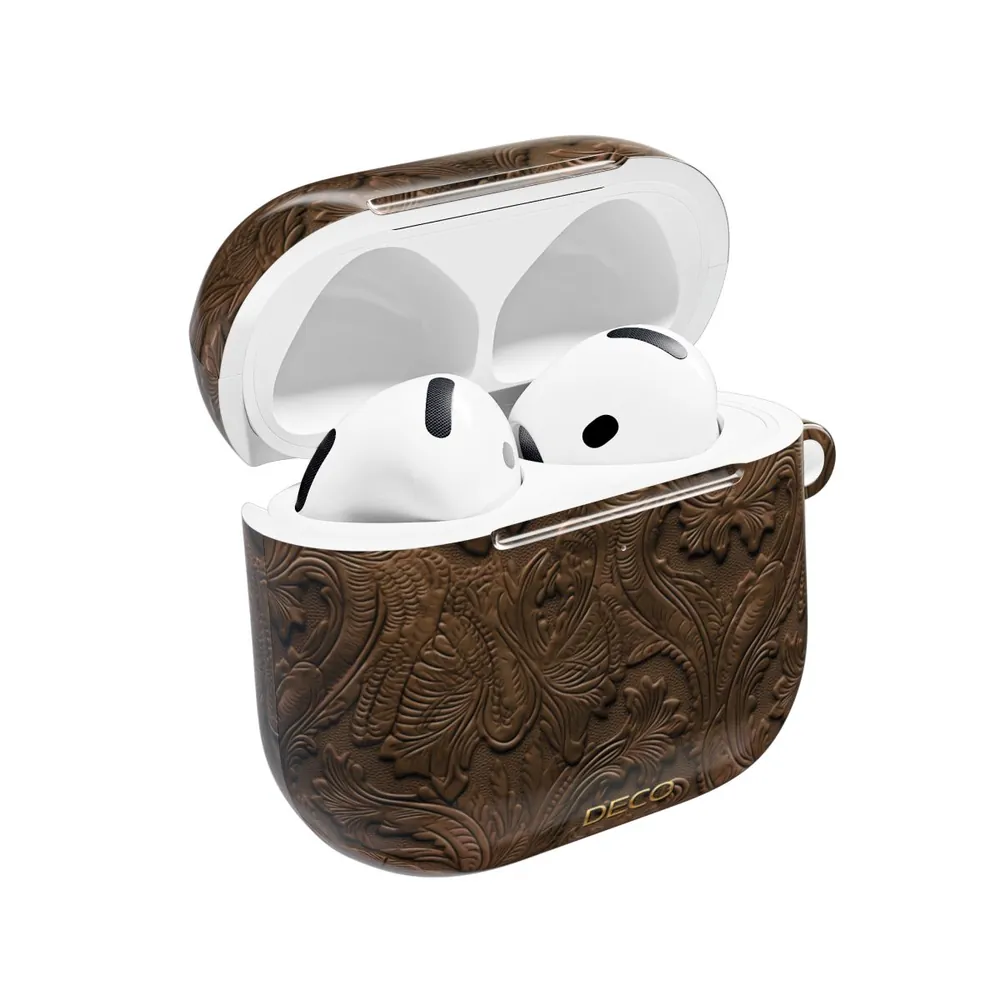 Classic Tooled Western Leather AirPod Case