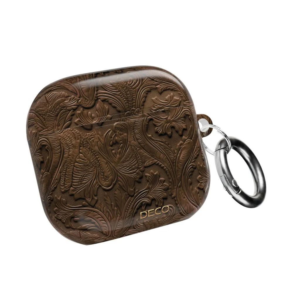 Classic Tooled Western Leather AirPod Case