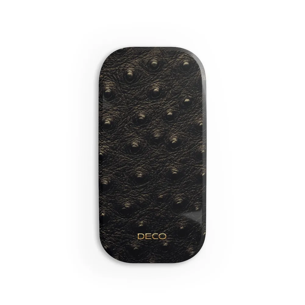 Dark Ostrich Skin Phone Grip & Stand