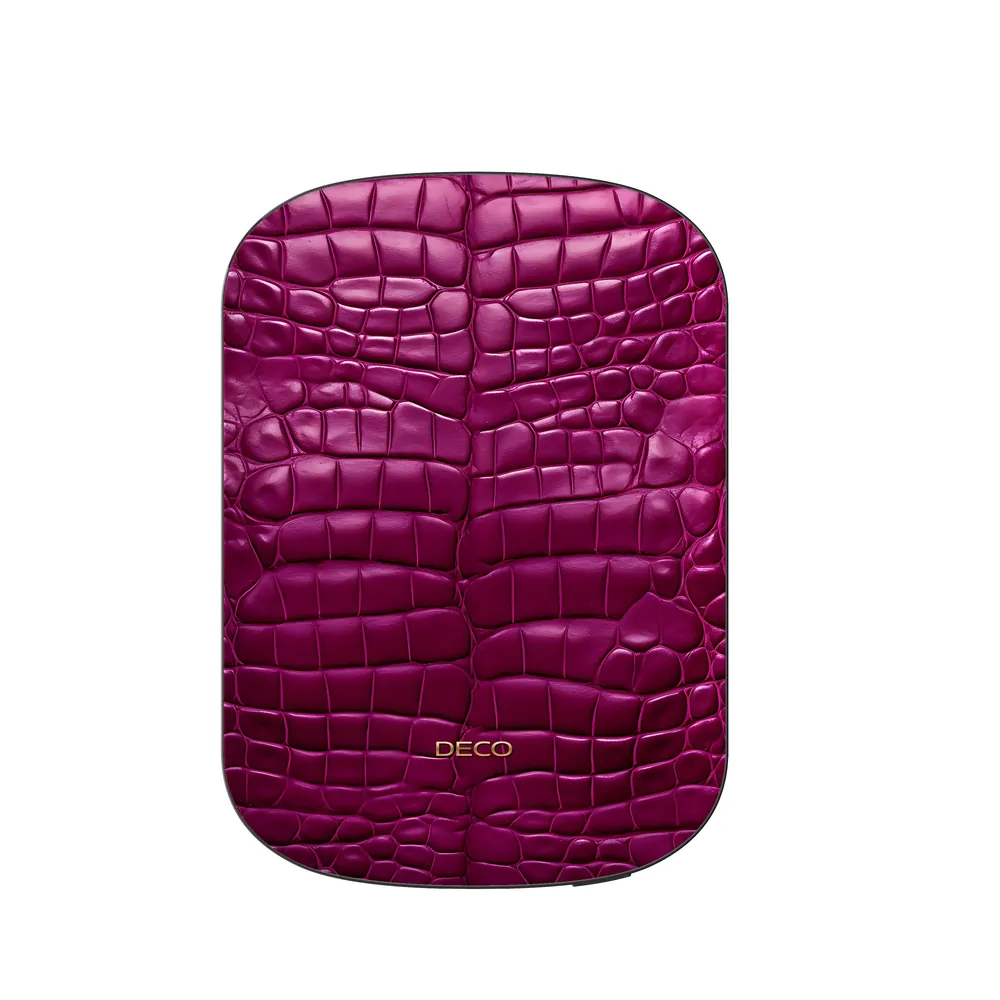 Deep Magenta Alligator Skin MagSafe Power Bank