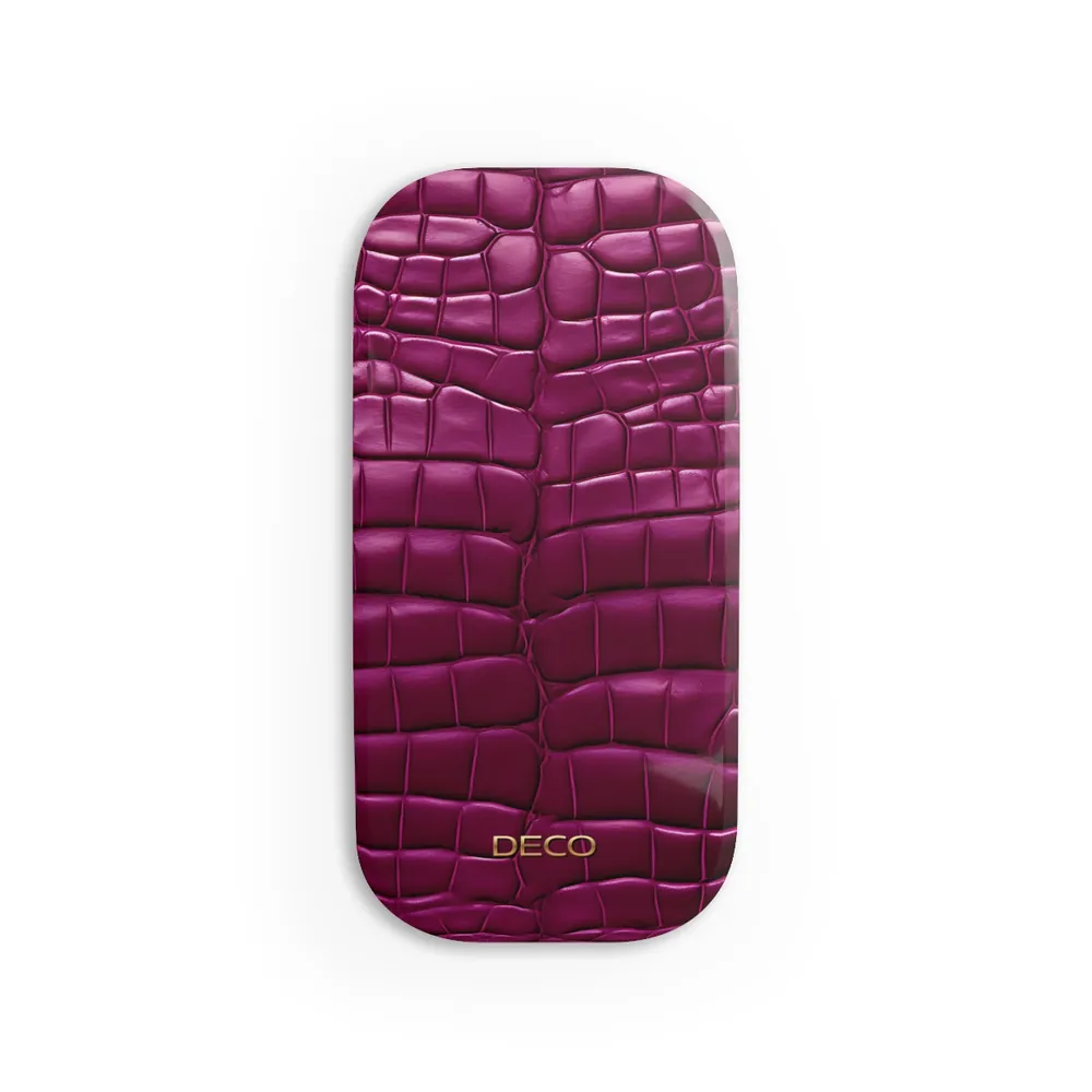 Deep Magenta Alligator Skin Phone Grip & Stand