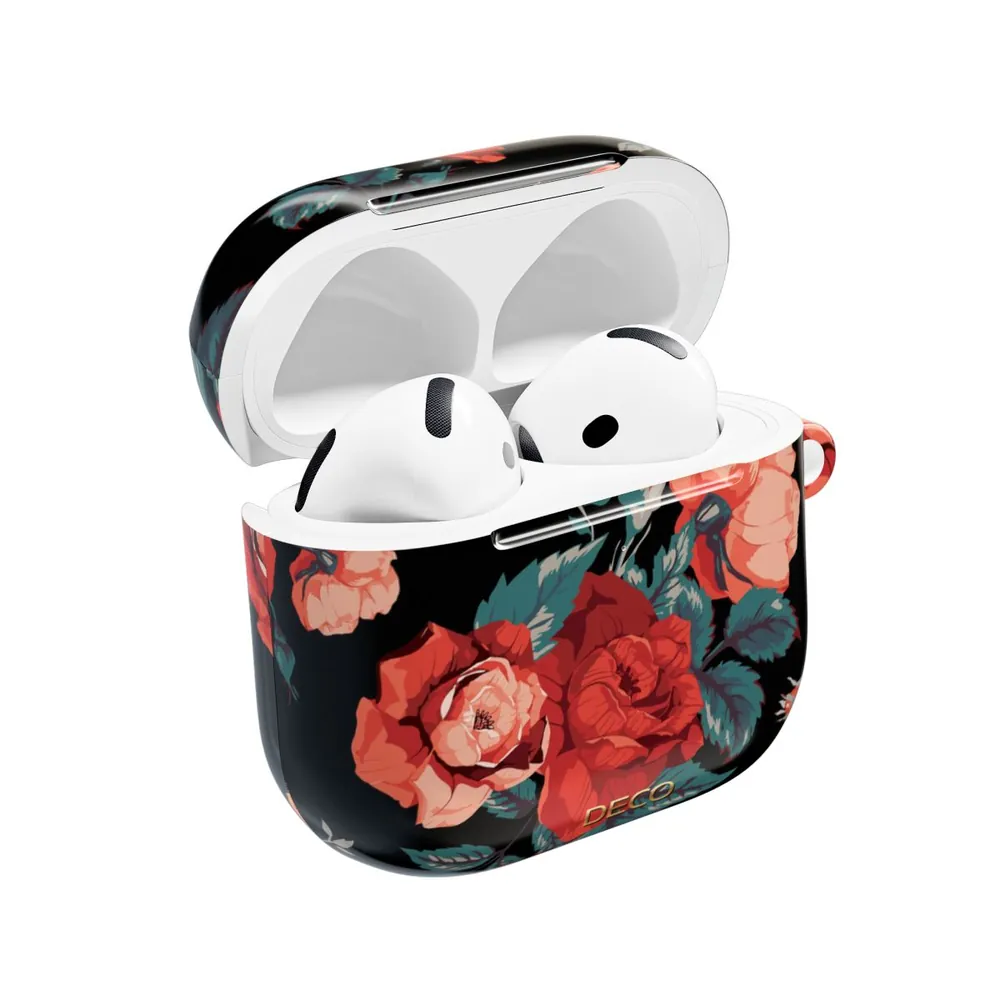 Deep Rose Floral AirPod Case