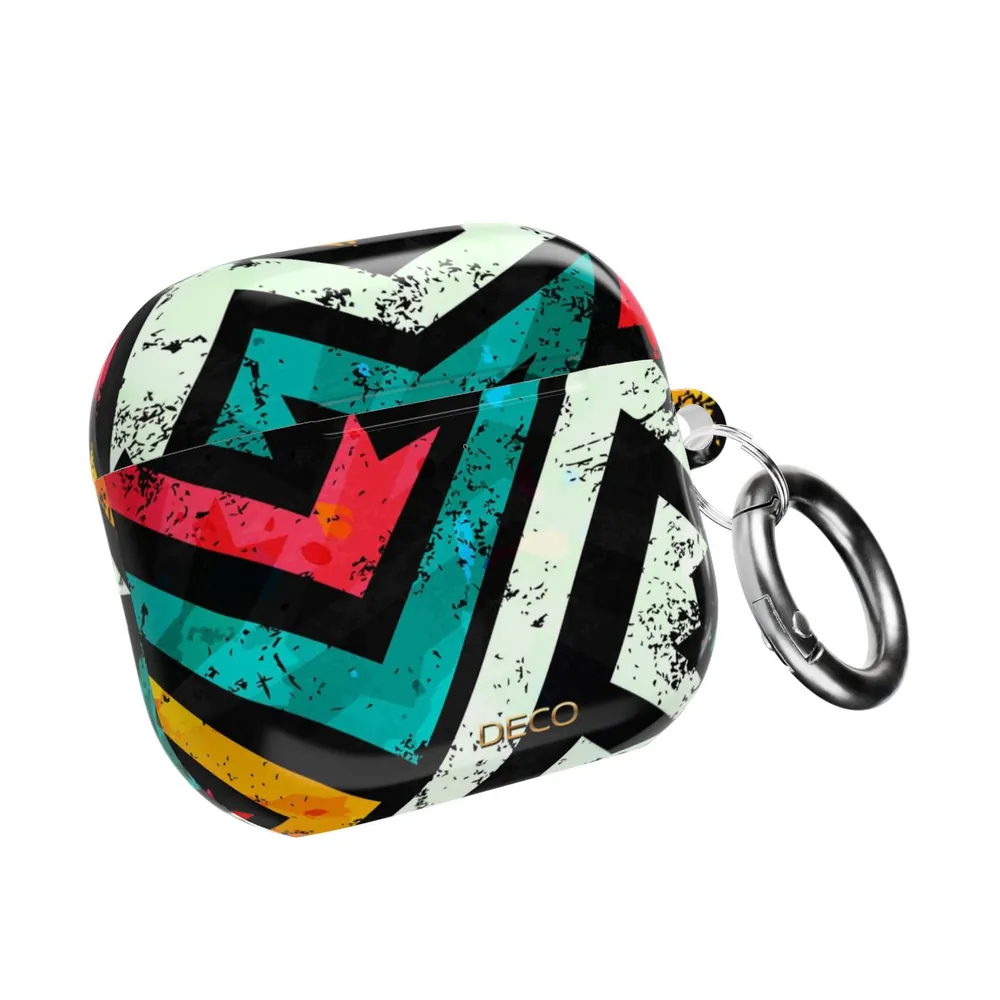 Distressed Frenzy Geometric AirPod Case