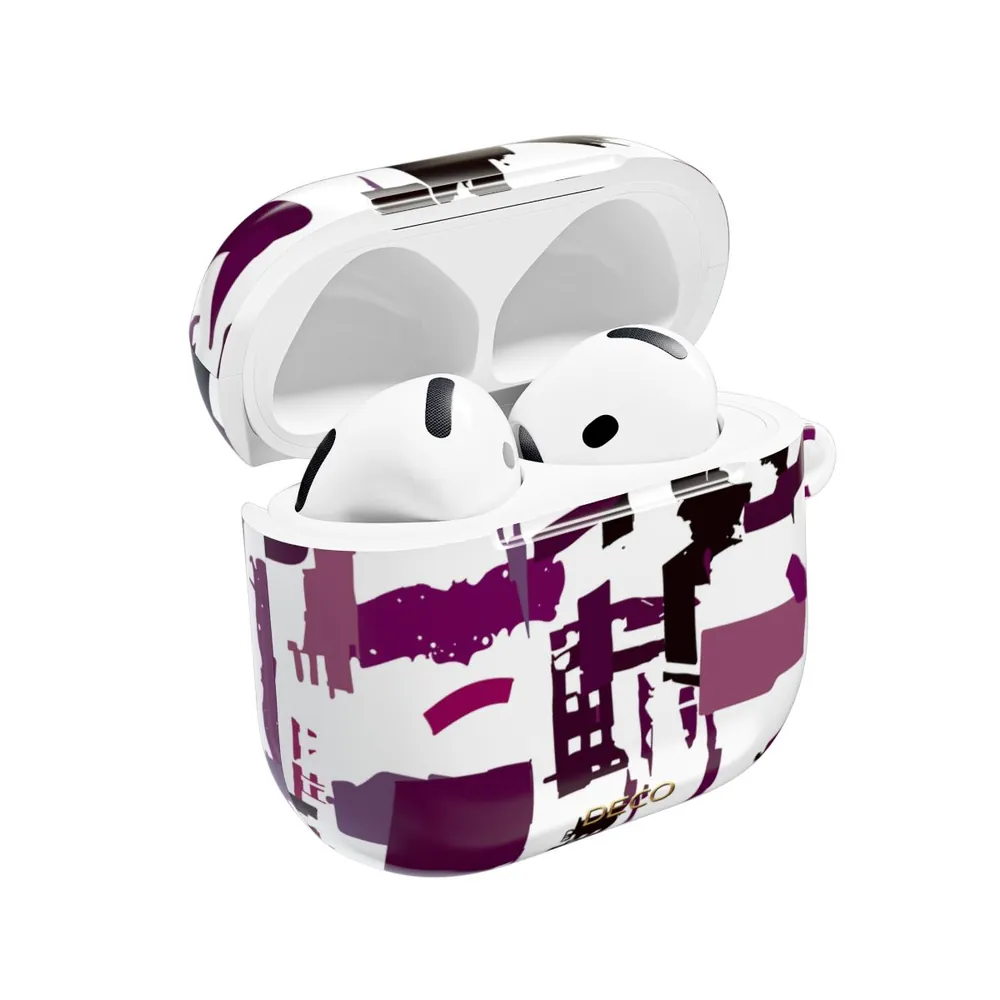 Distressed Geometric Grunge AirPod Case