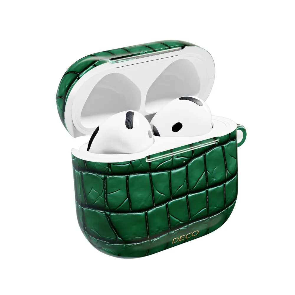 Emerald Alligator Skin AirPod Case