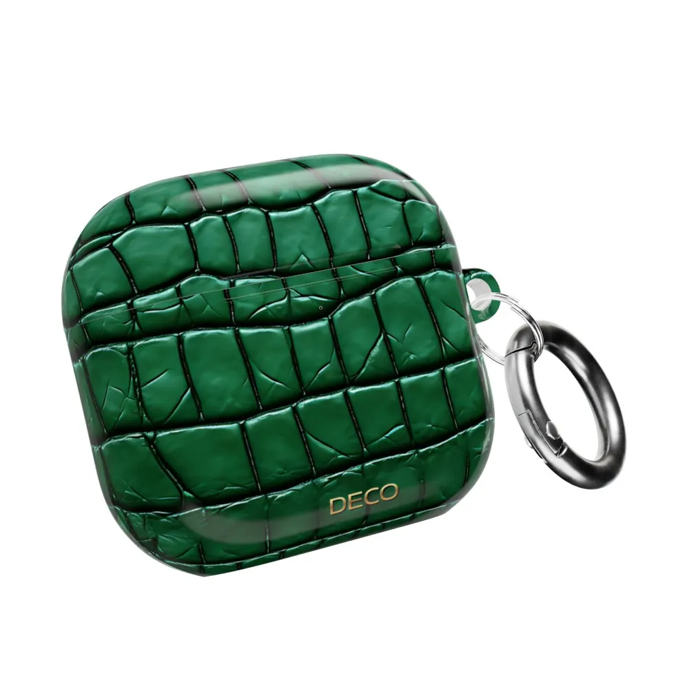 Emerald Alligator Skin AirPod Case