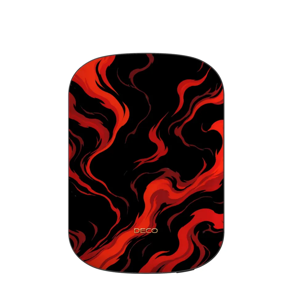 Fiery Red & Black Marble MagSafe Power Bank