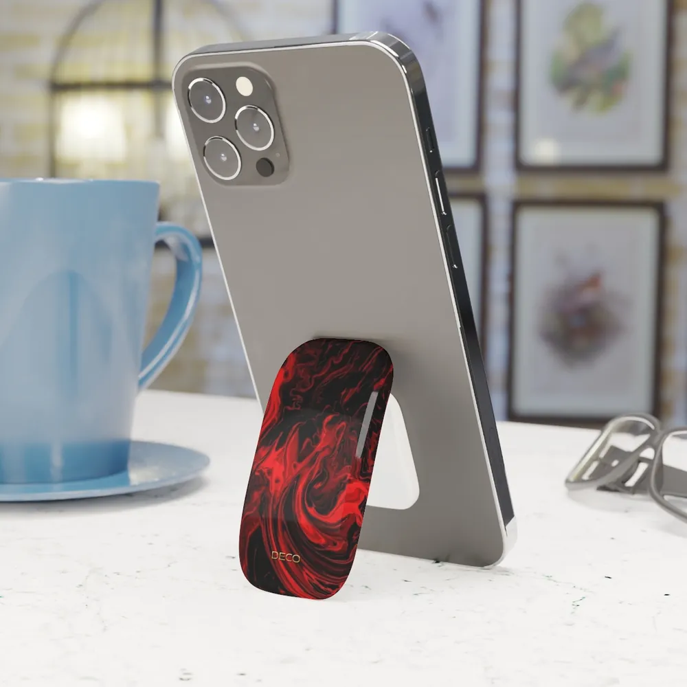 Fiery Red Swirl Phone Grip & Stand