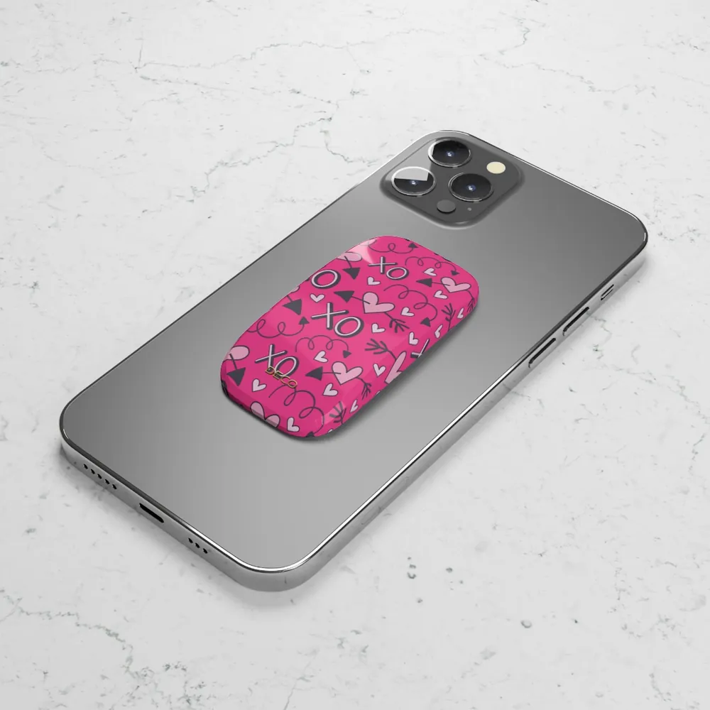 Hugs & Kisses Hearts Phone Grip & Stand