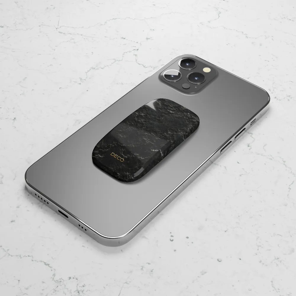 Industrial Metal Textured Slate Phone Grip & Stand