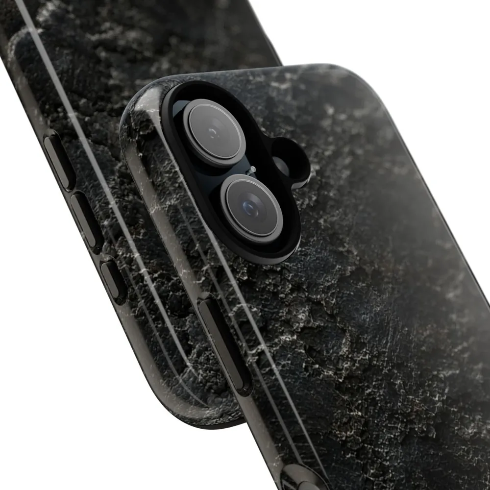 Industrial Metal Textured Slate Tough Phone Case