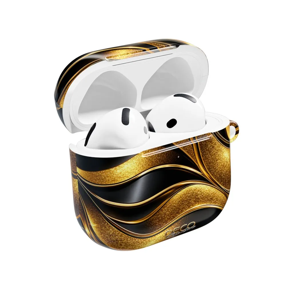 Luxury Black & Gold DECO Signature AirPod Case
