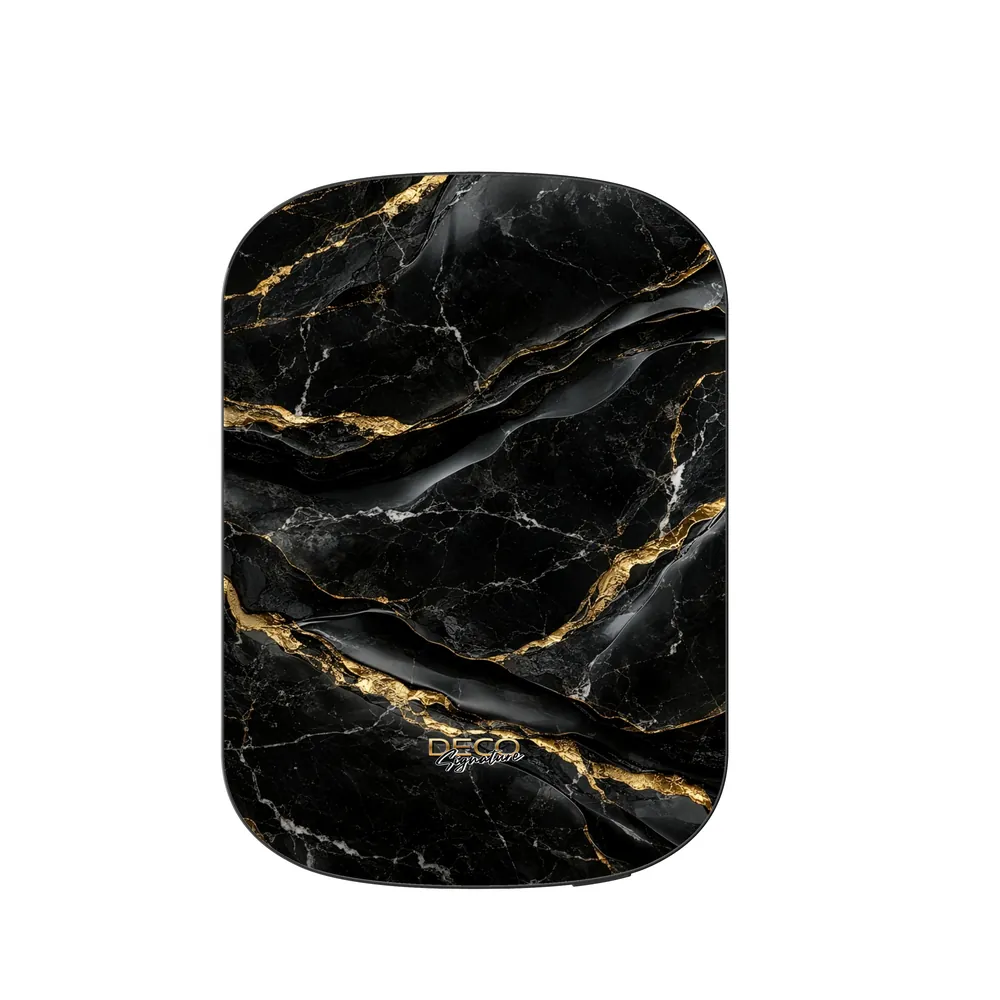 Luxury Black & Gold Textured Marble DECO Signature MagSafe Power Bank