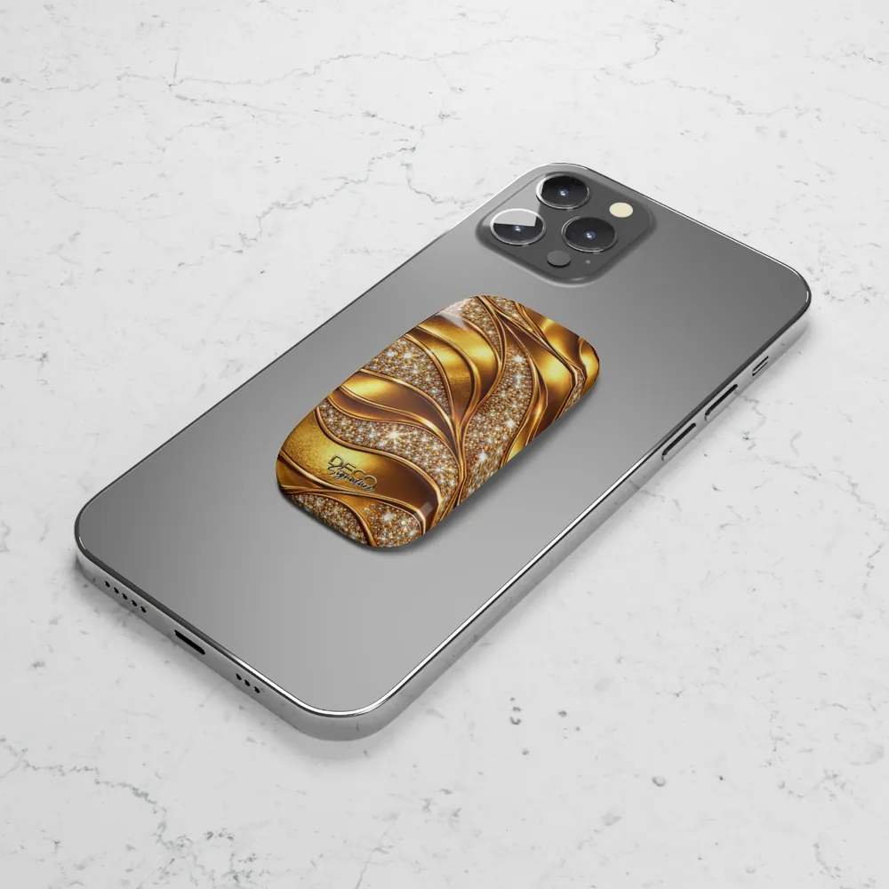 Luxury Gold & Diamonds DECO Signature Phone Grip & Stand