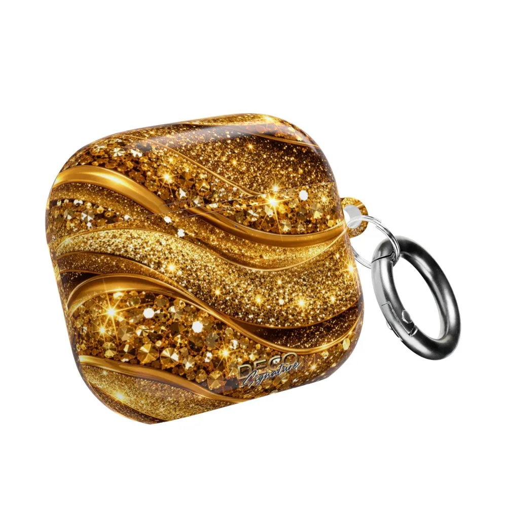 Luxury Gold Glitter Pop DECO Signature AirPod Case