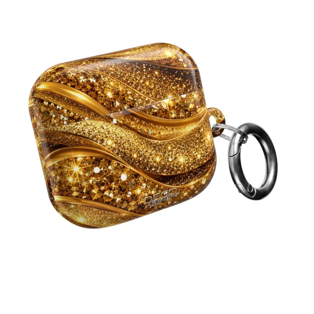 Luxury Gold Glitter Pop DECO Signature AirPod Case