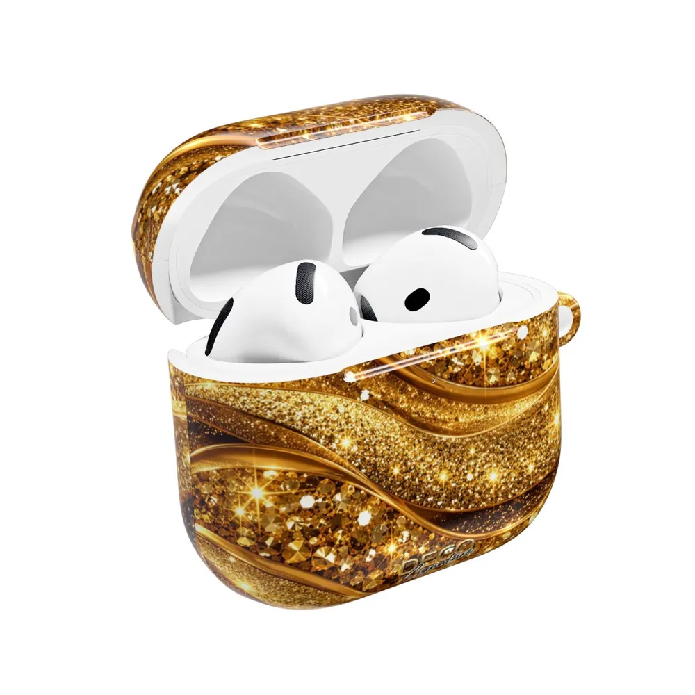 Luxury Gold Glitter Pop DECO Signature AirPod Case