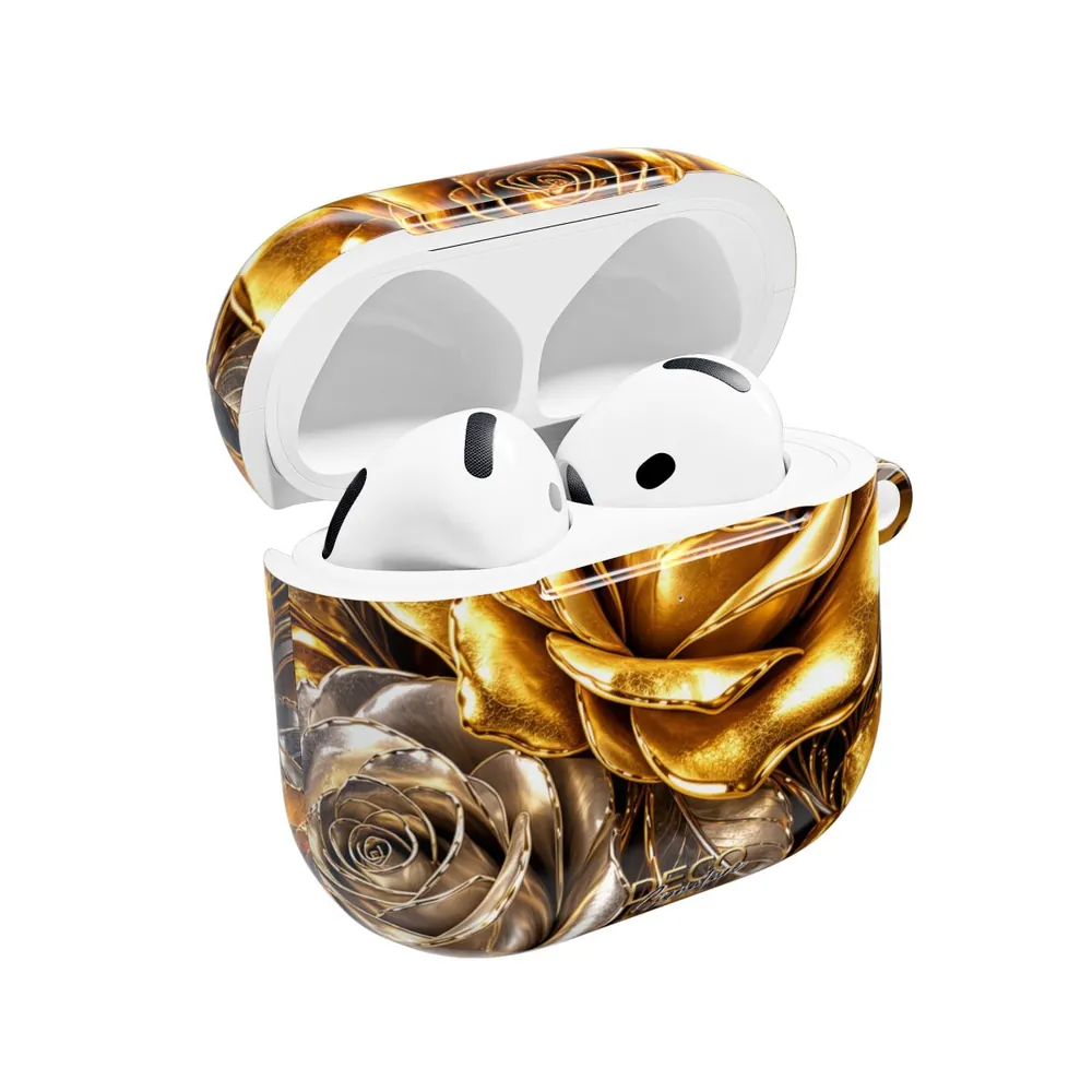 Luxury Gold Roses DECO Signature AirPod Case