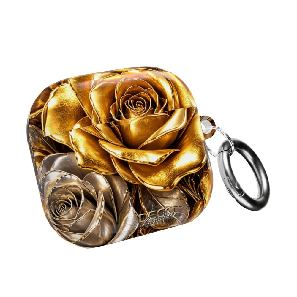 Luxury Gold Roses DECO Signature AirPod Case