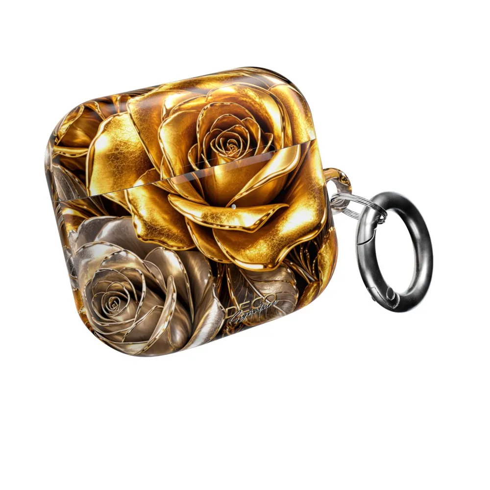 Luxury Gold Roses DECO Signature AirPod Case