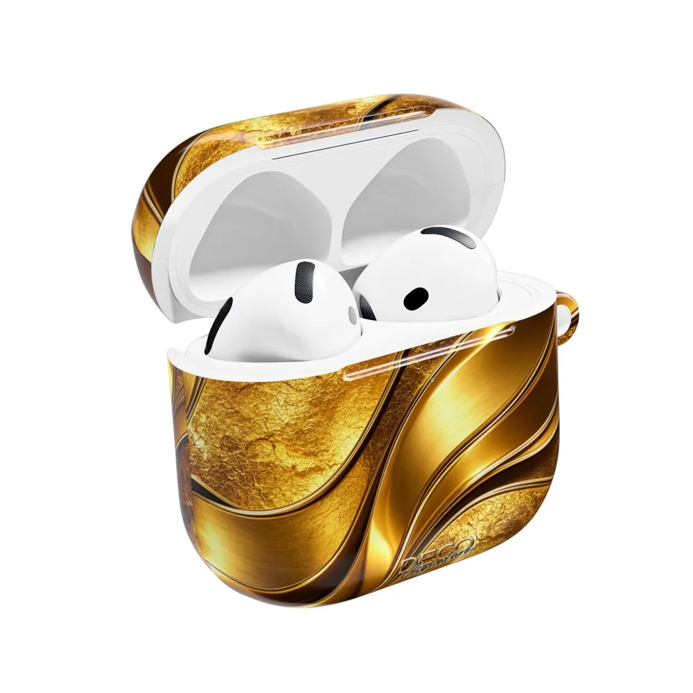 Luxury Gold Textures DECO Signature AirPod Case