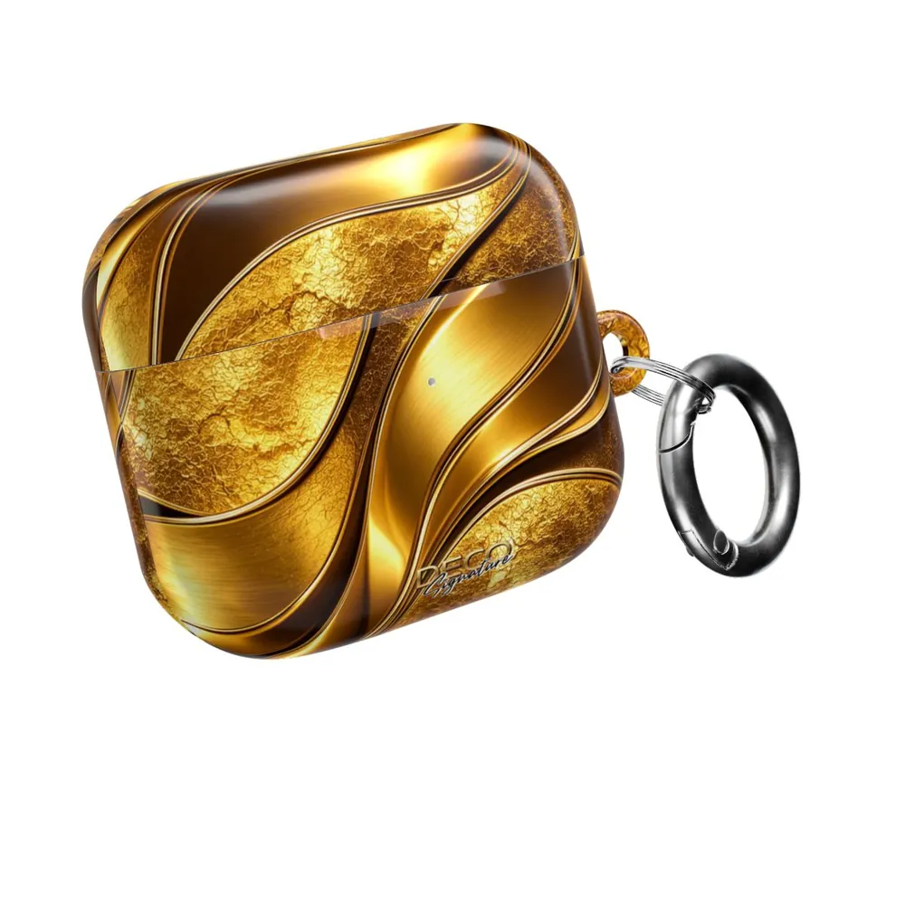 Luxury Gold Textures DECO Signature AirPod Case