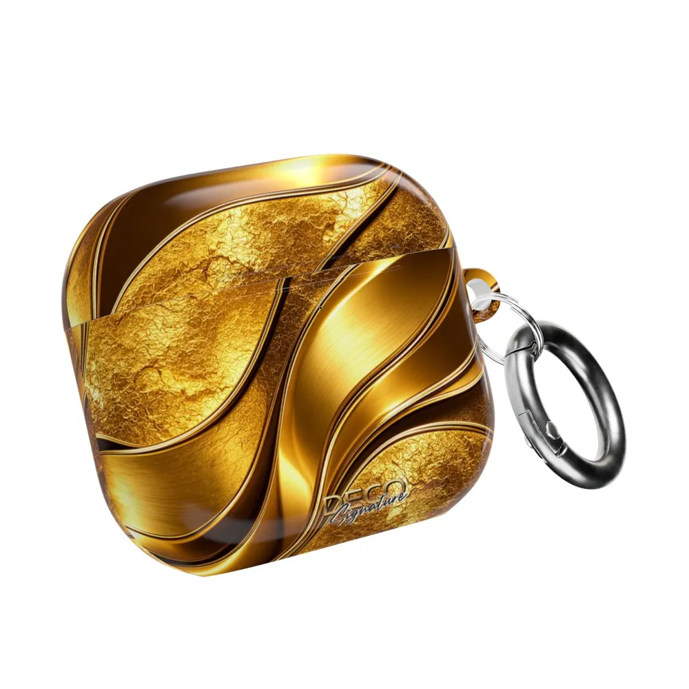 Luxury Gold Textures DECO Signature AirPod Case