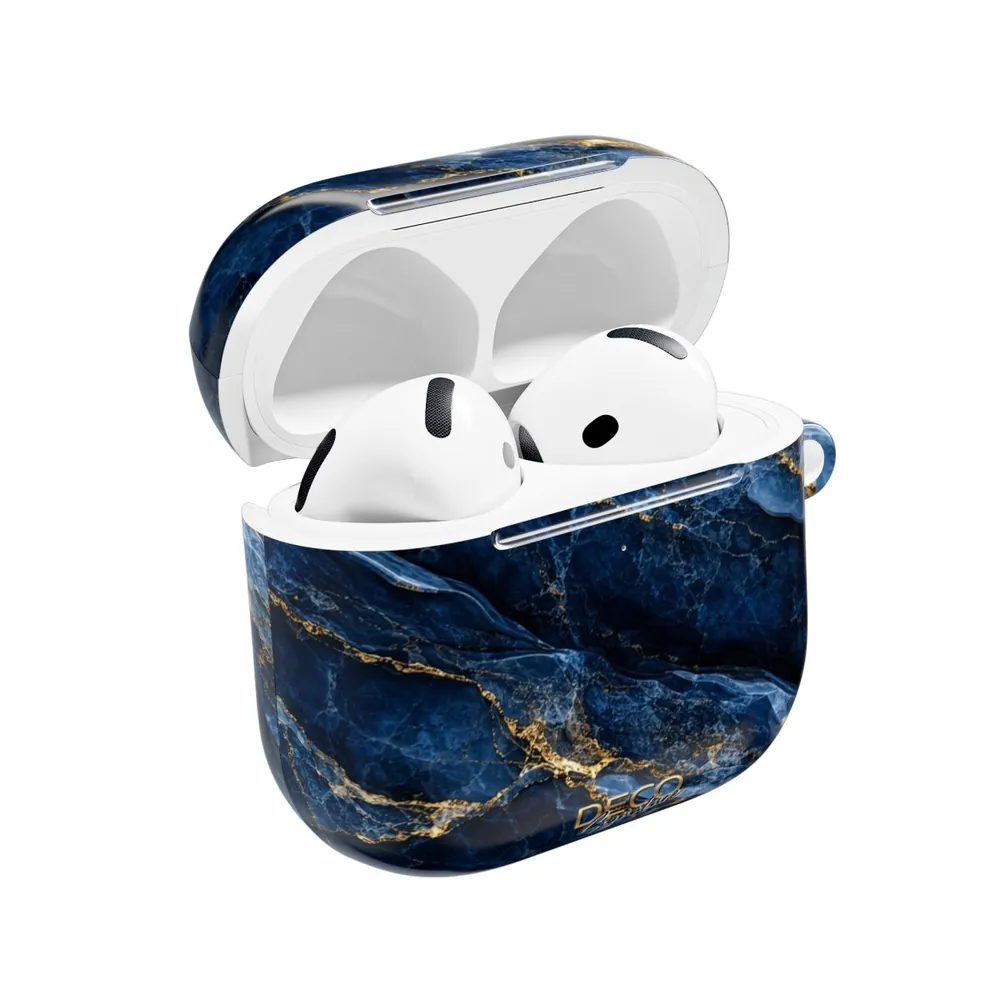 Luxury Sapphire Marble DECO Signature AirPod Case