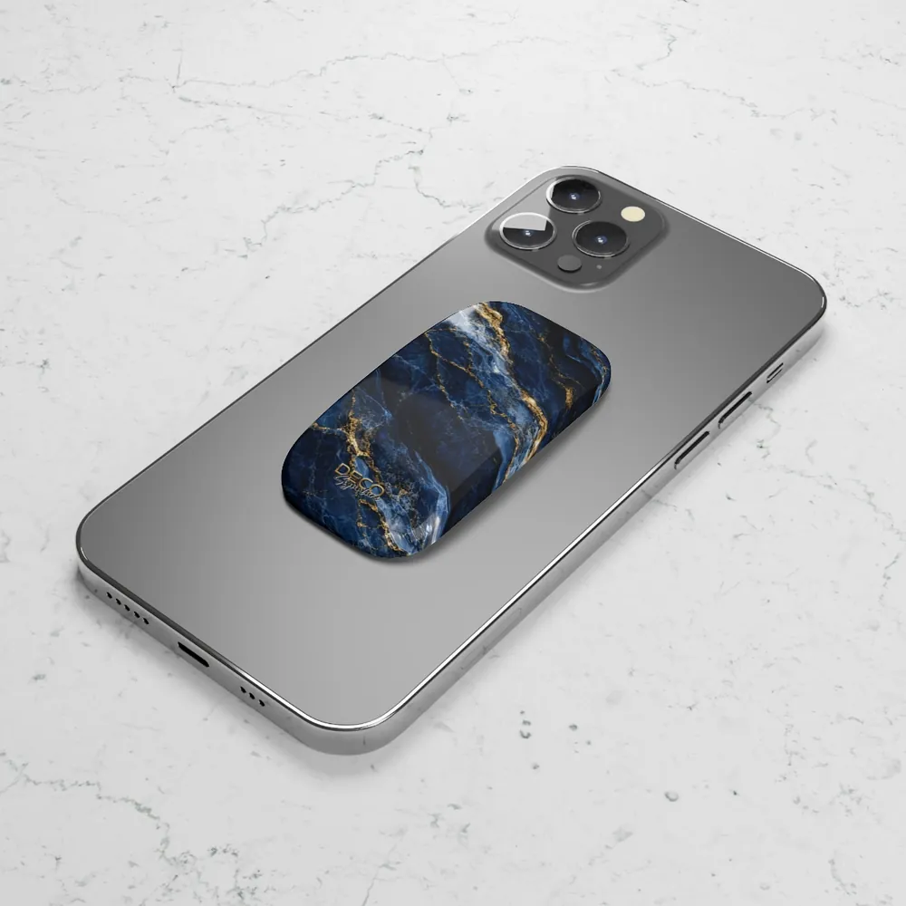 Luxury Sapphire Marble DECO Signature Phone Grip & Stand