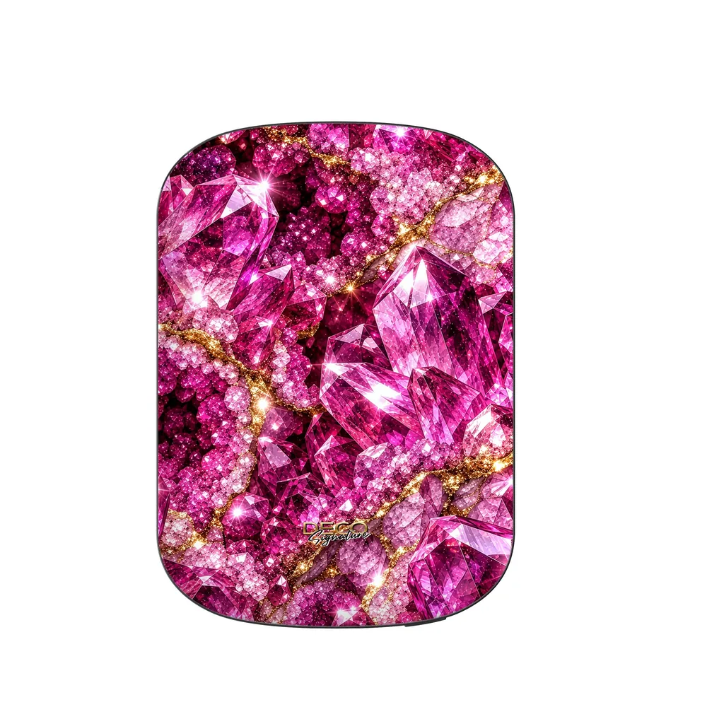 Luxury Sparkling Pink Sapphire DECO Signature MagSafe Power Bank