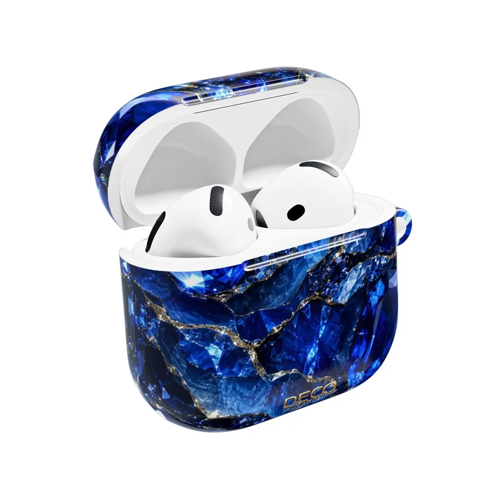 Luxury Sparkling Sapphire DECO Signature AirPod Case