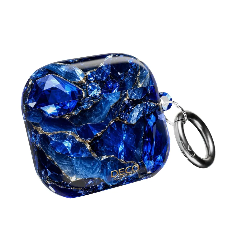 Luxury Sparkling Sapphire DECO Signature AirPod Case