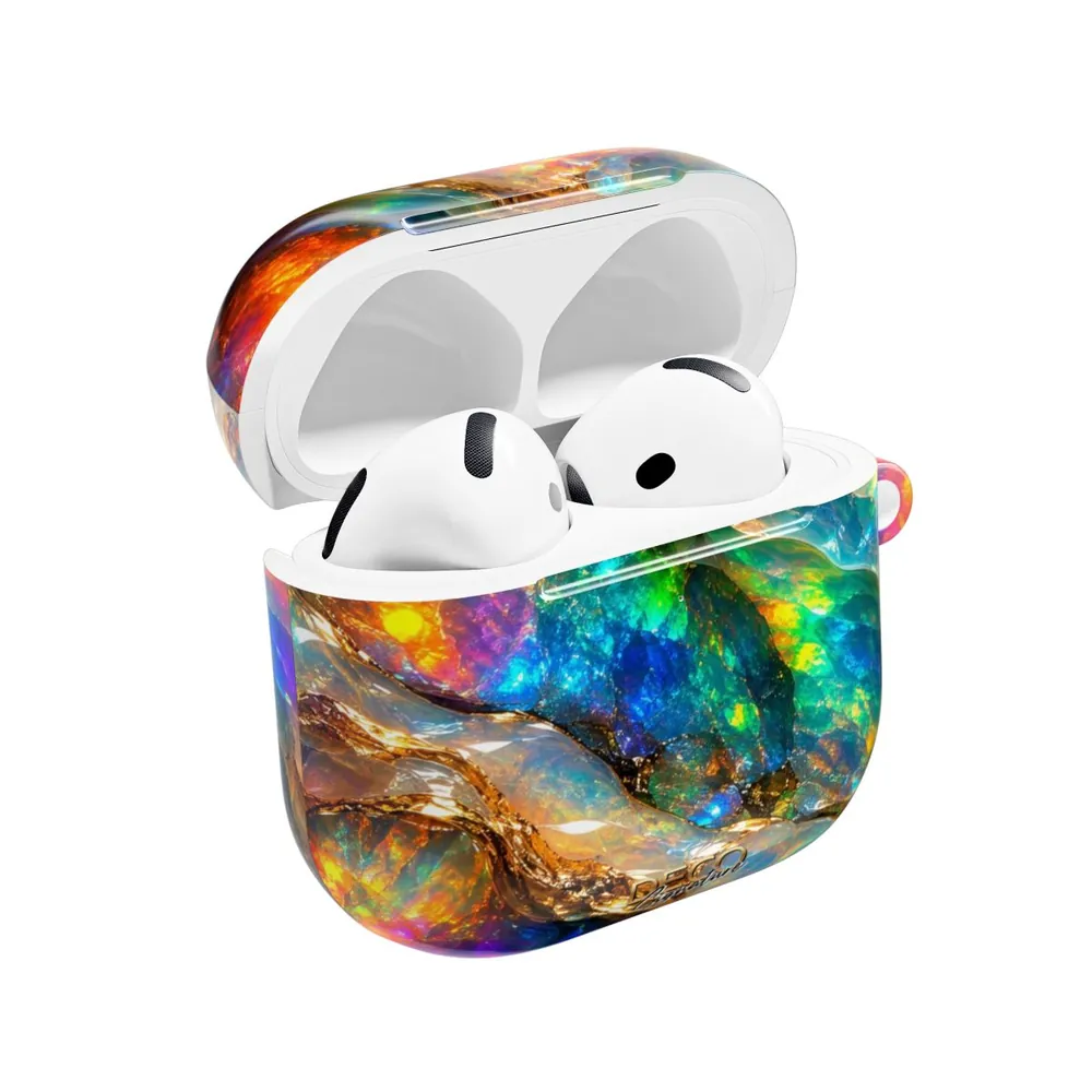 Luxury Vivid Opal DECO Signature AirPod Case