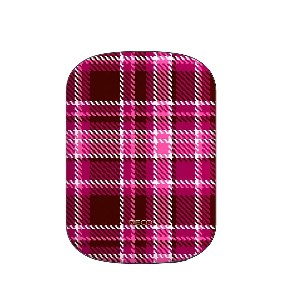 Magenta Pink Plaid MagSafe Power Bank