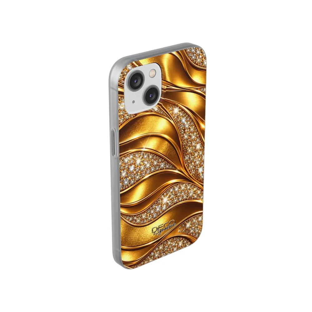 Luxury Gold & Diamonds DECO Signature Phone Case